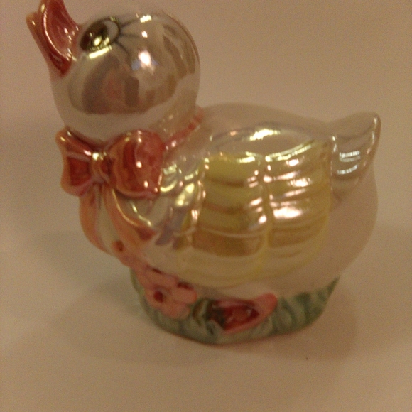 Lustrous Glazed Fancy Duck Coin Bank - Picture 1 of 12